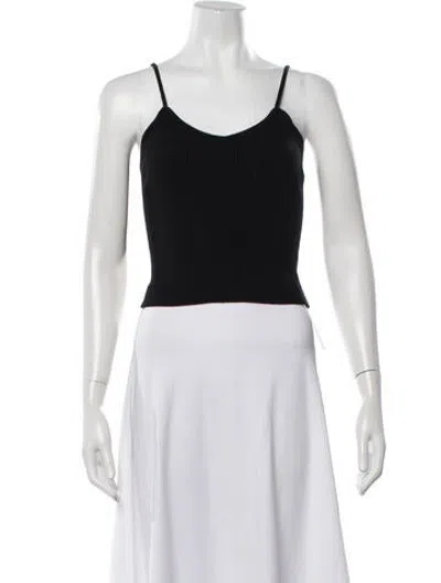Pre-owned Alexandra Golovanoff Cashmere V-neck Top W/ Tags In White