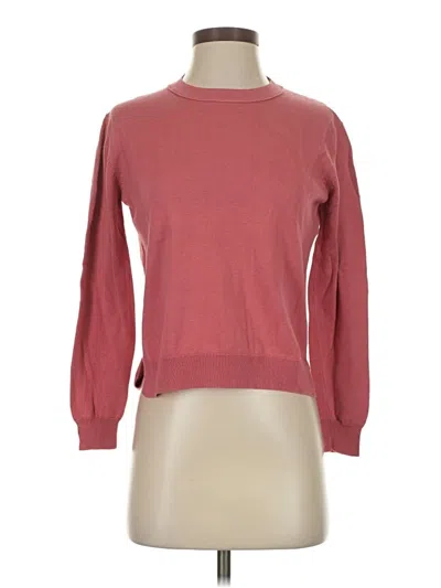 Pre-owned Alexandra Golovanoff Long Sleeve T-shirt In Burgundy