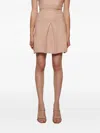 Alexandra Golovanoff Lucie Pleated Mini Skirt In Pink