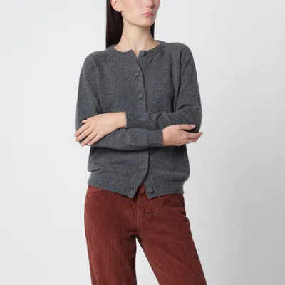 Alexandra Golovanoff Maxi Mila Grey 21 Cashmere Cardigan In Gray