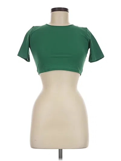 Pre-owned Alexandra Golovanoff Short Sleeve Turtleneck In Green