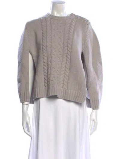 Pre-owned Alexandra Golovanoff Wool Crew Neck Sweater In Gray