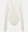 Alexandra Miro Ariella Sheer Lace Bodysuit