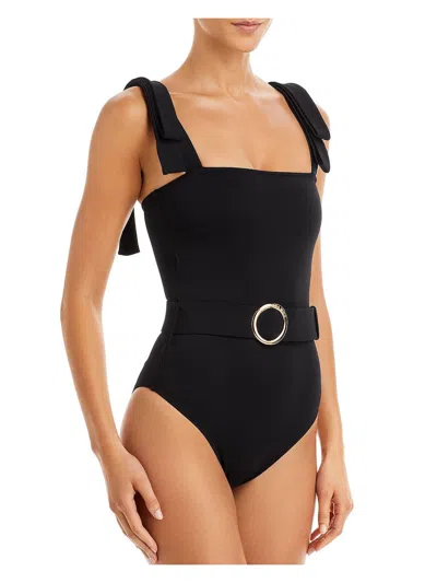 Alexandra Miro Audrey Womens Pool Beachwear One-piece Swimsuit In Black