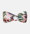Alexandra Miro Carlotta Printed Bandeau Bikini Top In Tropical Print