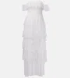Alexandra Miro Carmen Polka-dot Tulle Maxi Dress