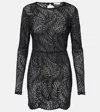 Alexandra Miro Genevieve Lace Minidress In Black