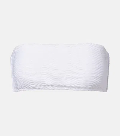 Alexandra Miro Iris Bandeau Bikini Top In White