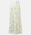 Alexandra Miro Jamie Sheer Maxi Skirt In Multi