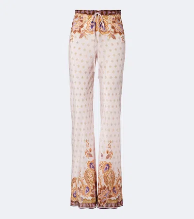 Alexandra Miro Maria Printed Straight Pants In Multi