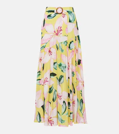 Alexandra Miro Tina Floral Maxi Skirt In Multicoloured