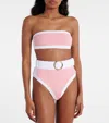 Alexandra Miro Whitney Strapless Bikini Top In Pink