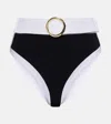 Alexandra Miro Whitney High-rise Bikini Bottoms In Black