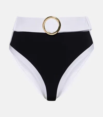 Alexandra Miro Whitney High-rise Bikini Bottoms In Black