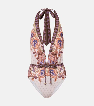 Alexandra Miro Willow Printed Swimsuit In Multi