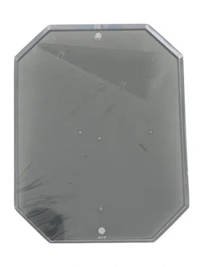 Pre-owned Alexandra Von Furstenberg Acrylic Bolt Snap Picture Frame In Gray