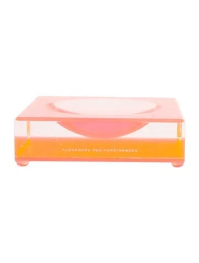Pre-owned Alexandra Von Furstenberg Acrylic Candy Bowl In Pink