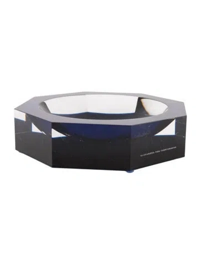 Pre-owned Alexandra Von Furstenberg Acrylic Candy Dish In Blue