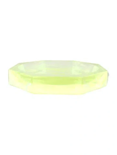 Pre-owned Alexandra Von Furstenberg Acrylic Extra Large Candy Bowl In Green