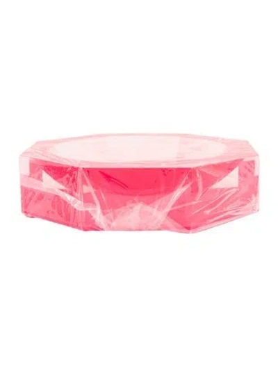 Pre-owned Alexandra Von Furstenberg Acrylic Large Nut N Bowl In Red
