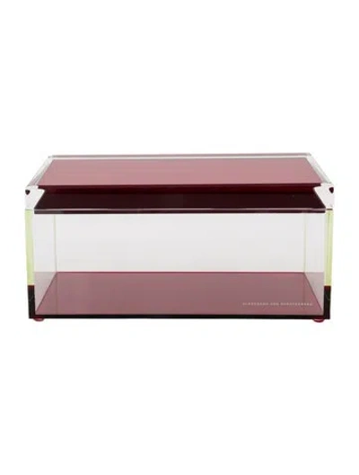 Pre-owned Alexandra Von Furstenberg Acrylic Large Treasure Box
