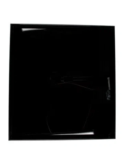 Pre-owned Alexandra Von Furstenberg Acrylic Mirrored Giant Vanity Tray In Black