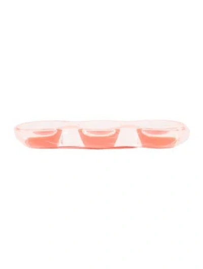 Pre-owned Alexandra Von Furstenberg Acrylic Tamarin Bowl In Orange