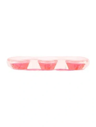 Pre-owned Alexandra Von Furstenberg Acrylic Tamarin Bowl In Pink