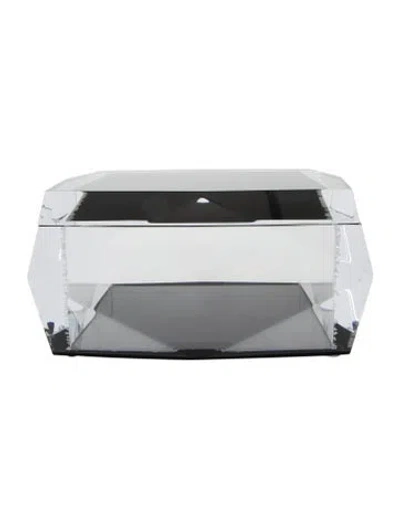 Pre-owned Alexandra Von Furstenberg Asscher Acrylic Box In Multi