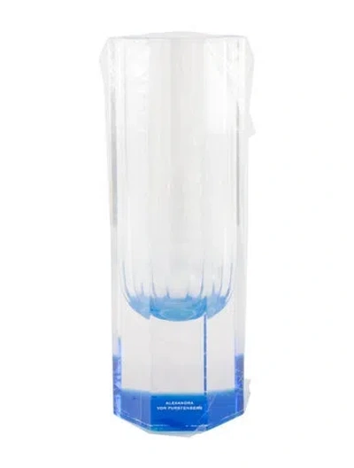 Pre-owned Alexandra Von Furstenberg Bolt Bloomin' Vase In Blue