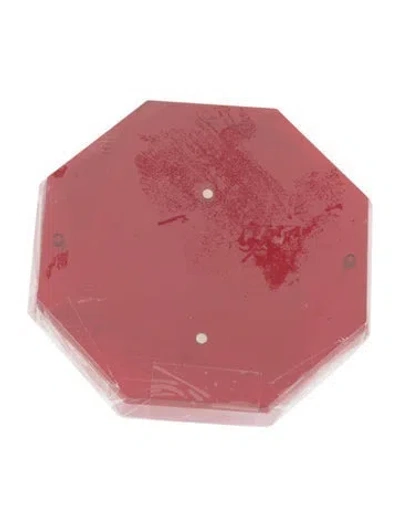 Pre-owned Alexandra Von Furstenberg Bolt Picture Frame In Red