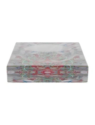 Pre-owned Alexandra Von Furstenberg Kaleidoscope Large Candy Bowl In Multi