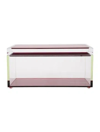 Pre-owned Alexandra Von Furstenberg Large Acrylic Treasure Box