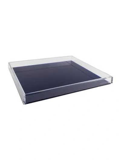 Pre-owned Alexandra Von Furstenberg Large Soiree Tray In Blue