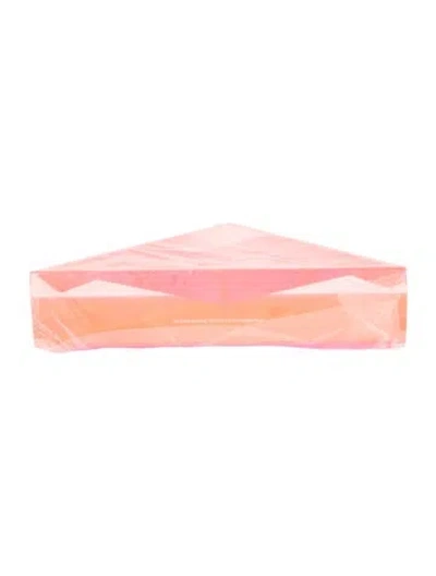 Pre-owned Alexandra Von Furstenberg Large Triangle Bowl In Orange