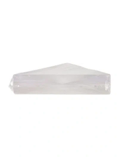 Pre-owned Alexandra Von Furstenberg Large Triangle Bowl In White