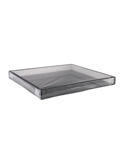 Pre-owned Alexandra Von Furstenberg Limited Edition Acrylic Carbon Fiber Medium Tray