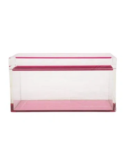 Pre-owned Alexandra Von Furstenberg Medium Acrylic Treasure Box