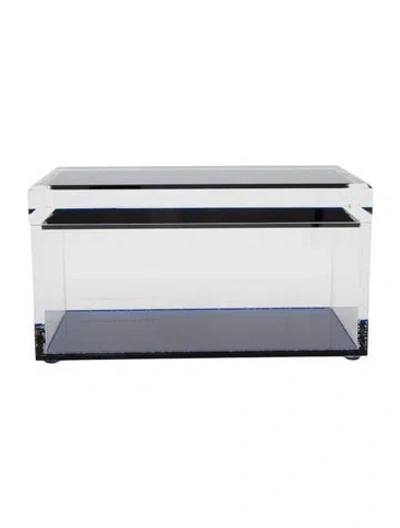 Pre-owned Alexandra Von Furstenberg Medium Treasure Box In Blue