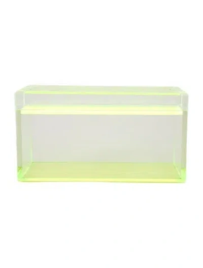Pre-owned Alexandra Von Furstenberg Medium Treasure Box In Green