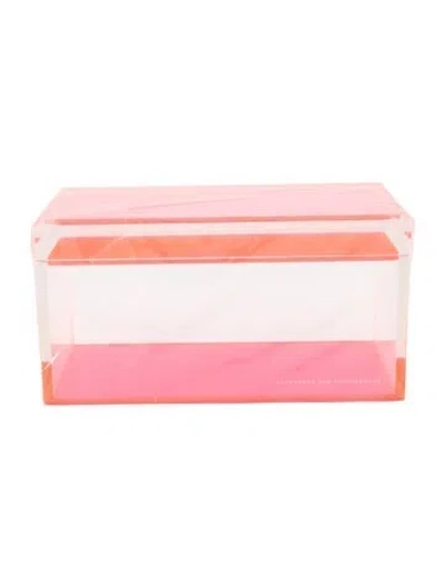 Pre-owned Alexandra Von Furstenberg Medium Treasure Box In Pink