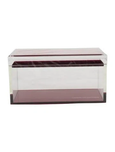 Pre-owned Alexandra Von Furstenberg Medium Treasure Box In Red