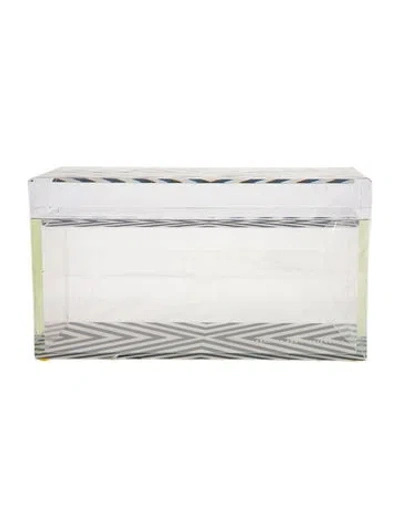 Pre-owned Alexandra Von Furstenberg Medium X Print Treasure Box In Multi