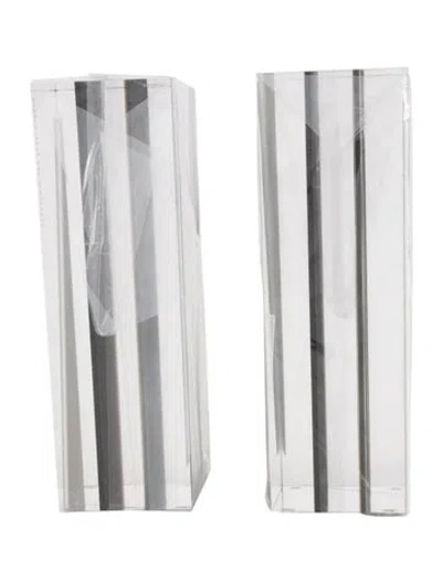 Pre-owned Alexandra Von Furstenberg Pair Of Tuxedo Bookends In Multi