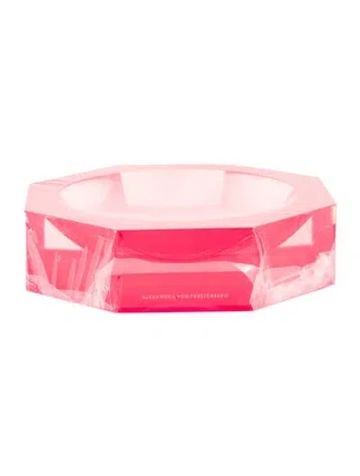 Pre-owned Alexandra Von Furstenberg Petite Nut N Bowl In Red