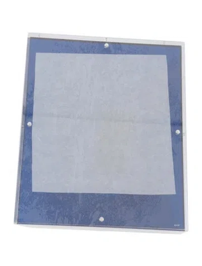 Pre-owned Alexandra Von Furstenberg Sapphire Snap Picture Frame In Blue