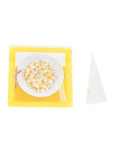 Pre-owned Alexandra Von Furstenberg Snap Picture Frame In Yellow