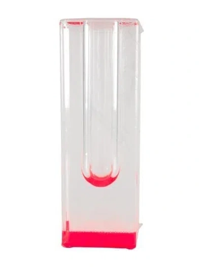 Pre-owned Alexandra Von Furstenberg Tall Acrylic Bloomin' Vase