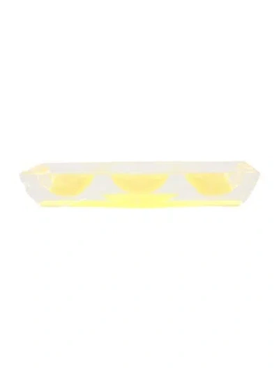 Pre-owned Alexandra Von Furstenberg Triple Star Bowl In Yellow