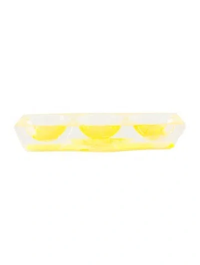 Pre-owned Alexandra Von Furstenberg Triple Star Bowl In Yellow